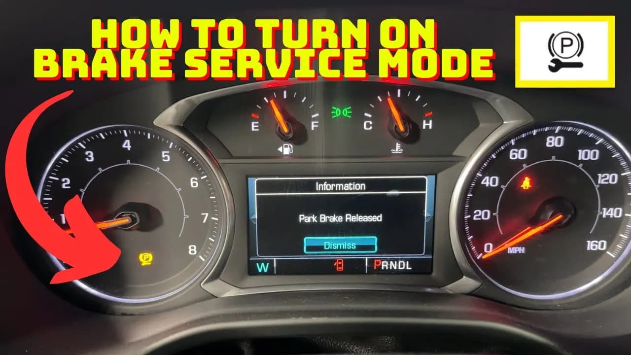 How to Put Your 2018 GMC Acadia in Rear Brake Service Mode