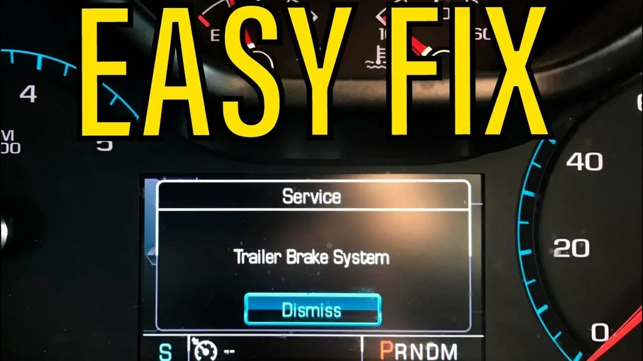 Service Trailer Brake System Error Message on GMC