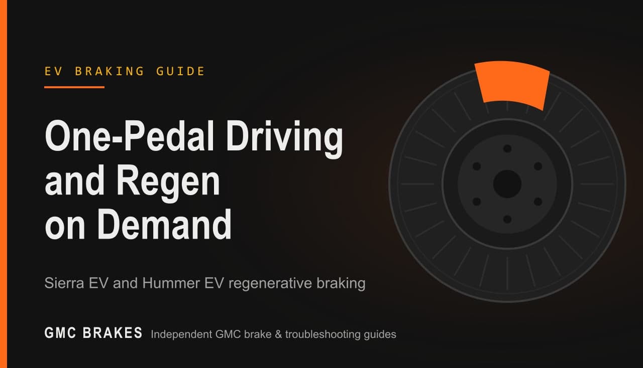 GMC One-Pedal Driving and Regen on Demand Explained