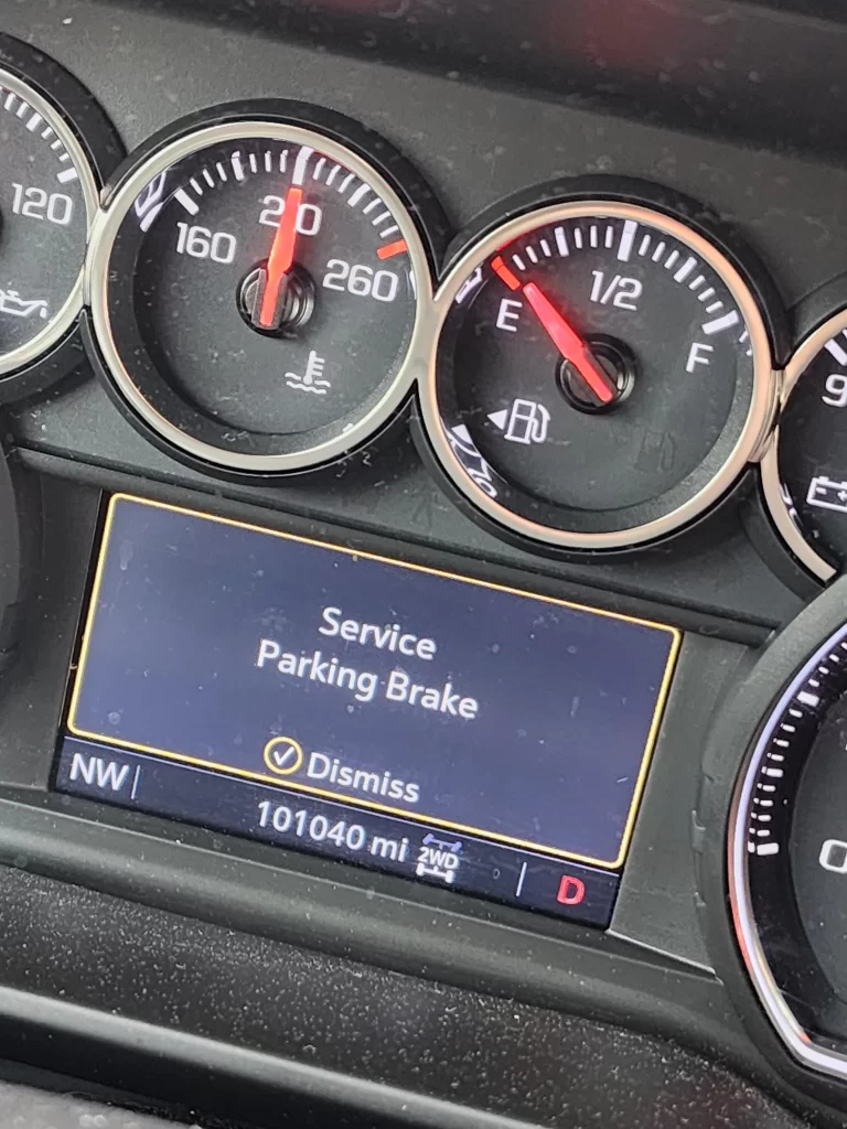 2019 GMC Acadia Parking Brake Service Mode