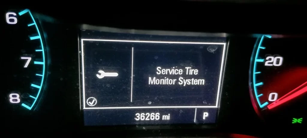 Reset the Service Tire Monitor