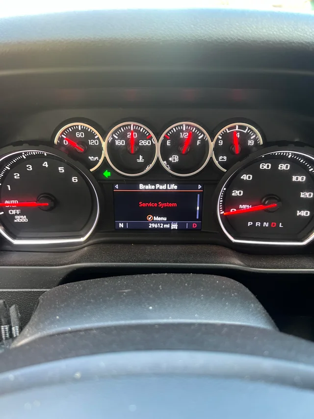 What Does Service Brake Pad Monitor Mean on GMC Sierra